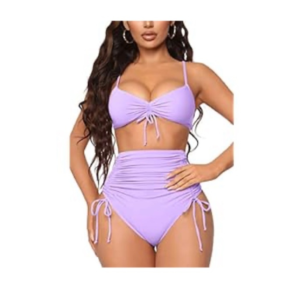 NEW High-waisted Bikini Swimsuit in LILAC